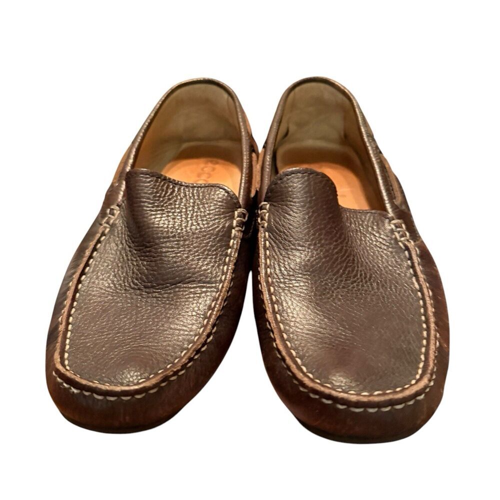 Ecco Sz 8.5 Extra Width Loafer Slip On Business‎ Preppy Classic - Picture 8 of 11